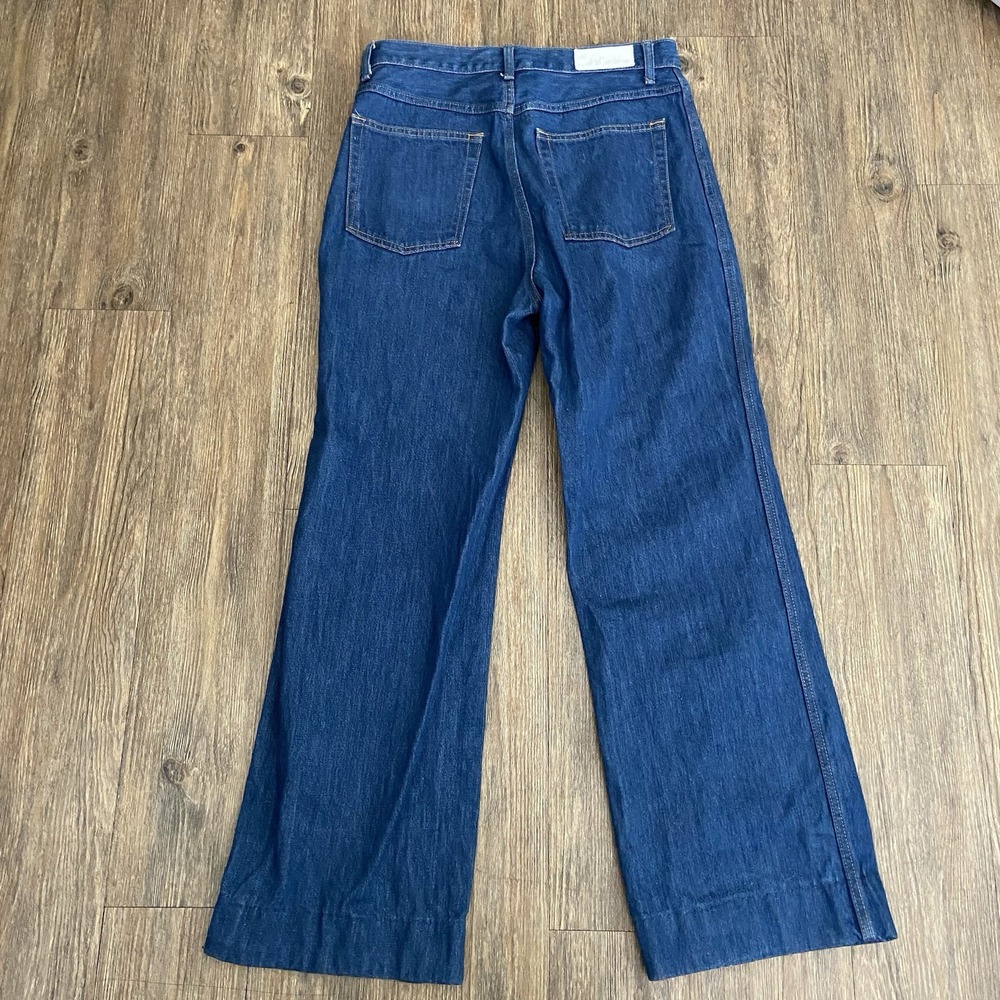 Re/Done Originals Women's 70s Pocket Flare Wide Leg Jeans Size 30x29 - Picture 10 of 10